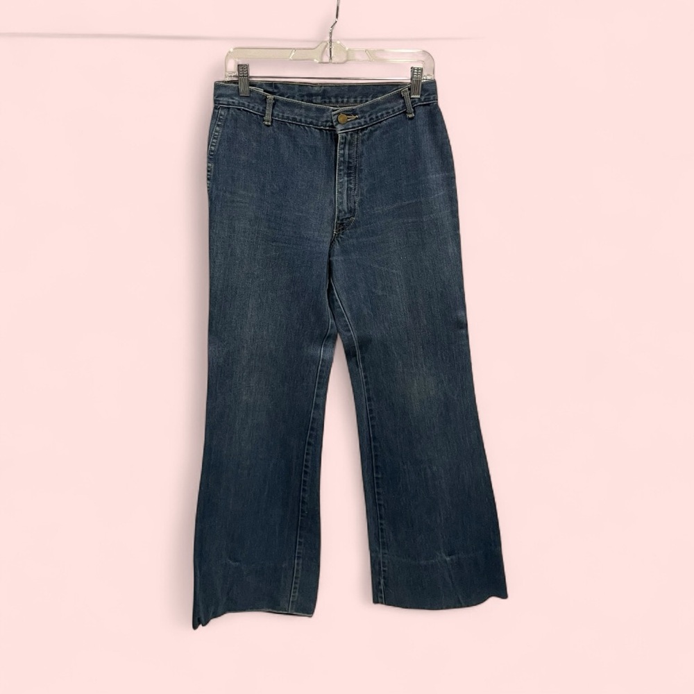 Vintage 70’s Britannia UK super bell bottom jeans solid quality denim